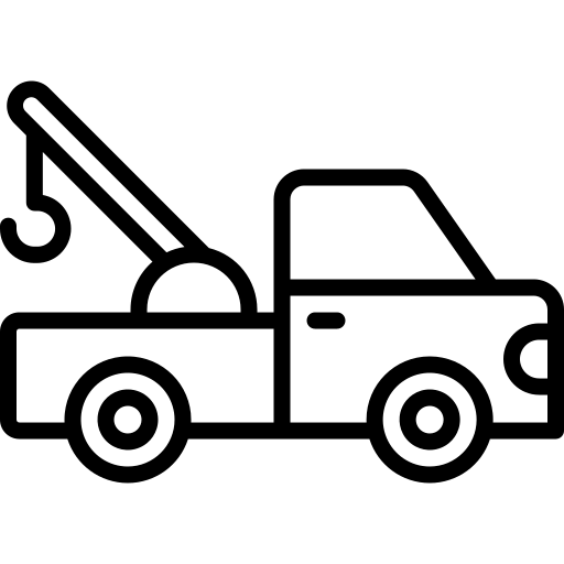 Fonvilletreeservice tow truck vehicle icon representing equipment hauling and transport services throughout NC properties